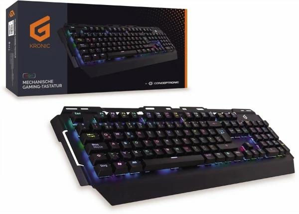Conceptronic KRONIC01DE (DE) Gaming Tastatur Schwarz 5 Conceptronic KRONIC01DE (DE) Gaming Tastatur Schwarz – Bild 5