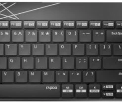 Rapoo 8000M Kabelloses Tastatur-Set Schwarz