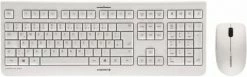 Cherry DW 3000 (DE) Kabelloses Tastatur-Set Weiß/grau