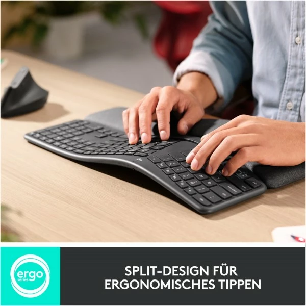 Logitech ERGO K860 Bluetooth Tastatur Graphit 6 Logitech ERGO K860 Bluetooth Tastatur Graphit – Bild 6