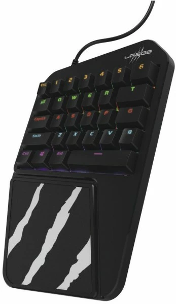 URage Exodus 410 One-Handed Gaming Tastatur Schwarz 2 URage Exodus 410 One-Handed Gaming Tastatur Schwarz – Bild 2