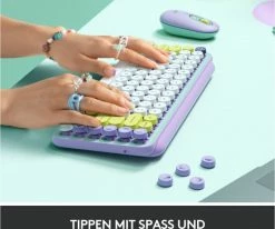Logitech POP Keys (DE) Bluetooth Tastatur Daydream/mint -PC Tastaturen Verkäufe 171ed461 ead0 43f0 b952 507712f42d76 600x600