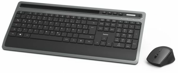 Hama KMW-600 Kabelloses Tastatur-Set Grau/schwarz 1 Hama KMW-600 Kabelloses Tastatur-Set Grau/schwarz