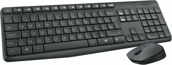 Logitech MK235 (DE) Kabelloses Tastatur-Set Grau 2 Logitech MK235 (DE) Kabelloses Tastatur-Set Grau – Bild 2