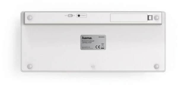 Hama KEY4ALL X510 Bluetooth Tastatur Silber/weiß 2 Hama KEY4ALL X510 Bluetooth Tastatur Silber/weiß – Bild 2