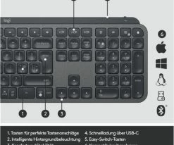 Logitech MX Keys (DE) Kabellose Tastatur Graphite -PC Tastaturen Verkäufe 2b42366d c284 433e 851e 80e5afc62885 600x600