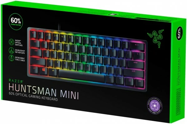 Razer Huntsman Mini (DE) Gaming Tastatur Linear Optical Switch (Red) Schwarz 1 Razer Huntsman Mini (DE) Gaming Tastatur Linear Optical Switch (Red) Schwarz