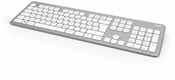 Hama KMW-700 Kabelloses Tastatur-Set Silber/weiß 6 Hama KMW-700 Kabelloses Tastatur-Set Silber/weiß – Bild 6