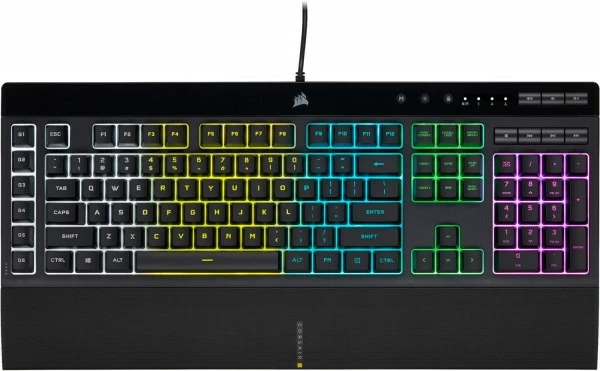 Corsair K55 RGB Pro (DE) Gaming Tastatur Schwarz 1 Corsair K55 RGB Pro (DE) Gaming Tastatur Schwarz