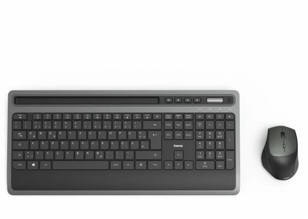 Hama KMW-600 Kabelloses Tastatur-Set Grau/schwarz 2 Hama KMW-600 Kabelloses Tastatur-Set Grau/schwarz – Bild 2