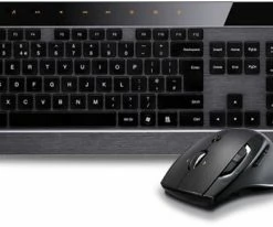 Rapoo 8900P Kabelloses Tastatur-Set Schwarz