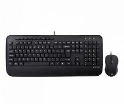 V7 CKU300UK (UK) Tastatur-Set Schwarz