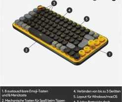Logitech POP Keys (DE) Bluetooth Tastatur Blast/gelb 10 Logitech POP Keys (DE) Bluetooth Tastatur Blast/gelb -PC Tastaturen Verkäufe 4a470962 594f 4a3a 99bb d3857a2e2e62 600x600