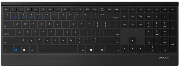 Rapoo E9500M Kabellose Tastatur Schwarz 1 Rapoo E9500M Kabellose Tastatur Schwarz