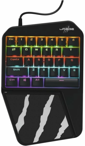 URage Exodus 410 One-Handed Gaming Tastatur Schwarz 1 URage Exodus 410 One-Handed Gaming Tastatur Schwarz