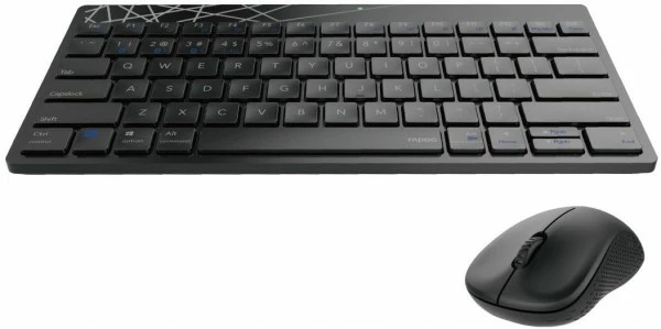Rapoo 8000M Kabelloses Tastatur-Set Schwarz 2 Rapoo 8000M Kabelloses Tastatur-Set Schwarz – Bild 2