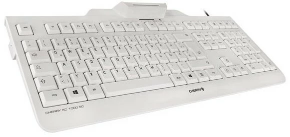 Cherry KC 1000 Tastatur Weiß/grau 2 Cherry KC 1000 Tastatur Weiß/grau – Bild 2