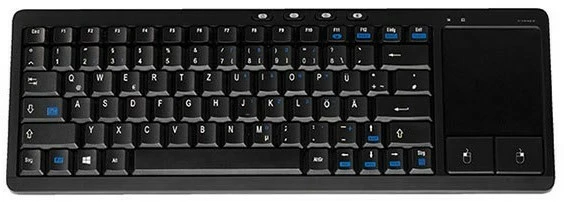 Vivanco IT-KB FM Touch Kabellose Tastatur Schwarz 1 Vivanco IT-KB FM Touch Kabellose Tastatur Schwarz