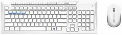 Rapoo 8200M Kabelloses Tastatur-Set Weiß