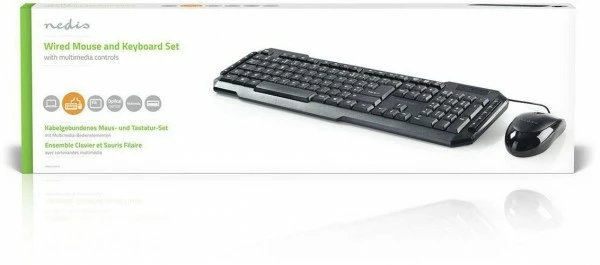 Nedis KBMC100BKFR (FR) Tastatur-Set 5 Nedis KBMC100BKFR (FR) Tastatur-Set – Bild 5