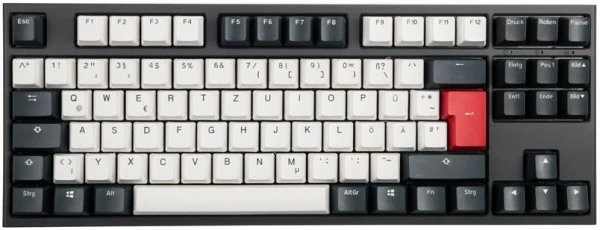 Ducky One 2 TKL Tuxedo MX-Red (DE) Gaming Tastatur Schwarz/weiß 1 Ducky One 2 TKL Tuxedo MX-Red (DE) Gaming Tastatur Schwarz/weiß
