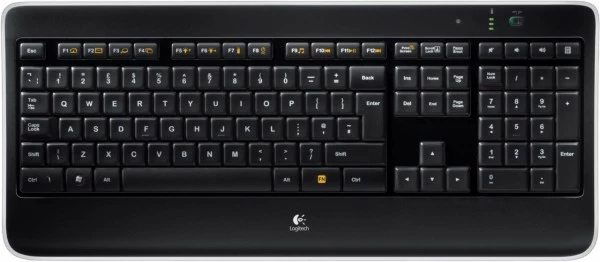Logitech K800 (DE) Kabellose Tastatur Schwarz 1 Logitech K800 (DE) Kabellose Tastatur Schwarz