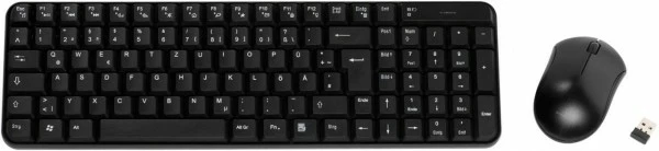 Tastatur Vivanco Wireless Desktop Set 2,4GHz Schwarz 1 Tastatur Vivanco Wireless Desktop Set 2,4GHz Schwarz