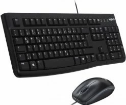 Logitech MK120 (DE) Tastatur-Set Schwarz