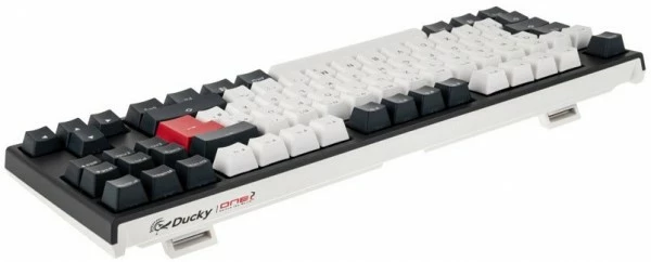 Ducky One 2 TKL Tuxedo MX-Silent-Red (DE) Gaming Tastatur Schwarz/weiß 2 Ducky One 2 TKL Tuxedo MX-Silent-Red (DE) Gaming Tastatur Schwarz/weiß – Bild 2