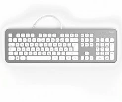 Hama KC-700 Tastatur Silber/weiß