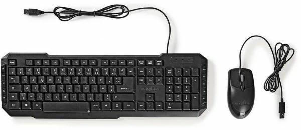 Nedis KBMC100BKFR (FR) Tastatur-Set 1 Nedis KBMC100BKFR (FR) Tastatur-Set