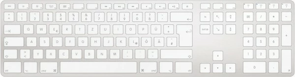 JENIMAGE Wireless Aluminium Keyboard (DE) Bluetooth Tastatur Silber 6 JENIMAGE Wireless Aluminium Keyboard (DE) Bluetooth Tastatur Silber – Bild 6