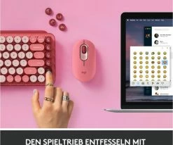 Logitech POP Keys (DE) Bluetooth Tastatur Heartbreaker/rose -PC Tastaturen Verkäufe a56f0b04 4159 47f6 bb05 f643d680f073 600x600