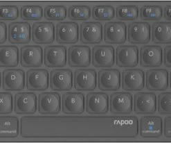 Rapoo E9600M (DE) Bluetooth Tastatur Dunkelgrau