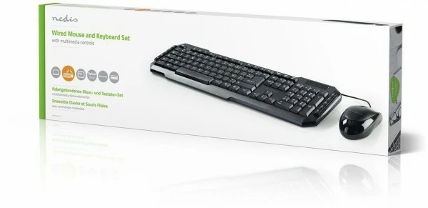Nedis KBMC100BKFR (FR) Tastatur-Set 4 Nedis KBMC100BKFR (FR) Tastatur-Set – Bild 4