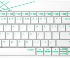 Rapoo 8000M Kabelloses Tastatur-Set Weiß