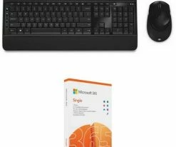 Microsoft Wireless Desktop 3050 (DE) Tastatur-Set Inkl. 365 Single FPP