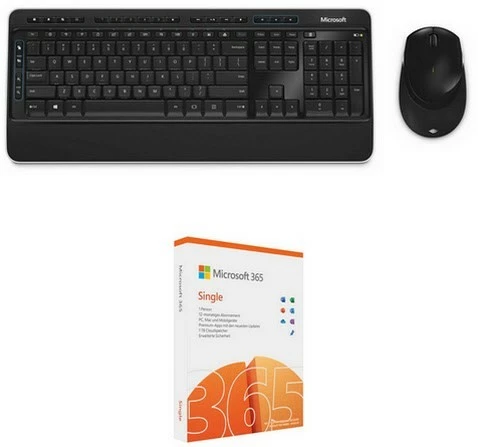 Microsoft Wireless Desktop 3050 (DE) Tastatur-Set Inkl. 365 Single FPP 1 Microsoft Wireless Desktop 3050 (DE) Tastatur-Set Inkl. 365 Single FPP