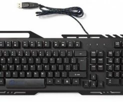 Nedis GKBD200BKUS (US) Gaming Tastatur Schwarz