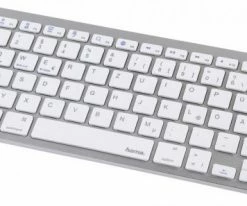 Hama KEY4ALL X510 Bluetooth Tastatur Silber/weiß