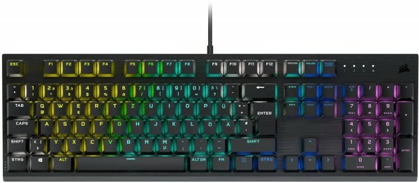 Corsair K60 RGB Pro (DE) Gaming Tastatur Schwarz Cherry Viola 2 Corsair K60 RGB Pro (DE) Gaming Tastatur Schwarz Cherry Viola – Bild 2