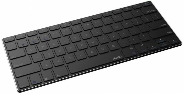 Rapoo E6080 Ultra-Slim Bluetooth Tastatur Schwarz 2 Rapoo E6080 Ultra-Slim Bluetooth Tastatur Schwarz – Bild 2