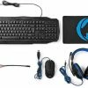 Tastatur Nedis GCK41100BKDE Gaming-Combo-Kit 4in1