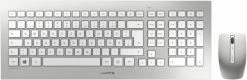 Cherry DW 8000 (DE) Kabelloses Tastatur-Set Weiß/silber