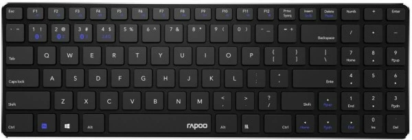Rapoo E9100M Kabellose Tastatur Schwarz 1 Rapoo E9100M Kabellose Tastatur Schwarz
