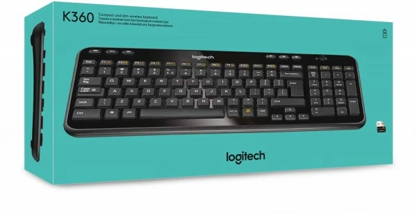 Logitech K360 (DE) Kabellose Tastatur Schwarz 6 Logitech K360 (DE) Kabellose Tastatur Schwarz – Bild 6