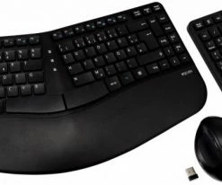 V7 CKW400DE Kabellose Tastatur-Sets Schwarz