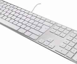 Matias FK318S (DE) Tastatur (kabelgebunden) Für Mac Silber