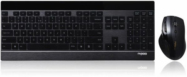 Rapoo 8900P Kabelloses Tastatur-Set Schwarz 2 Rapoo 8900P Kabelloses Tastatur-Set Schwarz – Bild 2