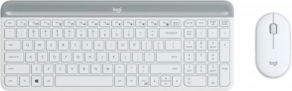 Logitech MK470 Slim Combo (DE) Kabelloses Tastatur-Set Weiß 1 Logitech MK470 Slim Combo (DE) Kabelloses Tastatur-Set Weiß